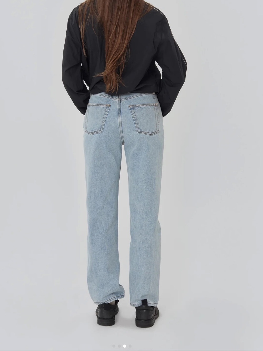 STILL HERE Jean Childhood Women’s 25 Highwaisted Straight Cotton vintage blue